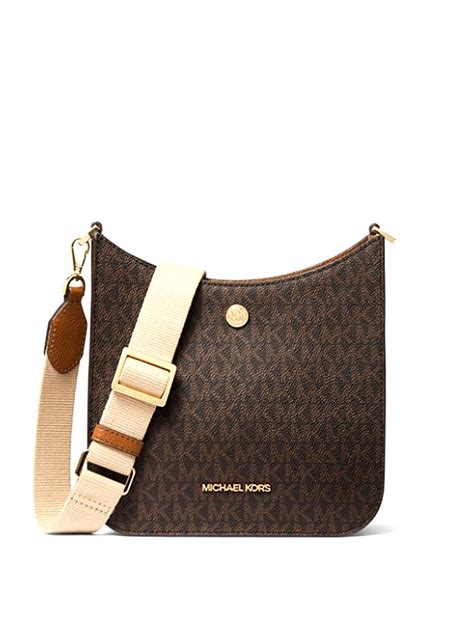 michael kors briley small messenger crossbody bag purse handbag|Michael Kors Briley Small Messenger Crossbody Signature .